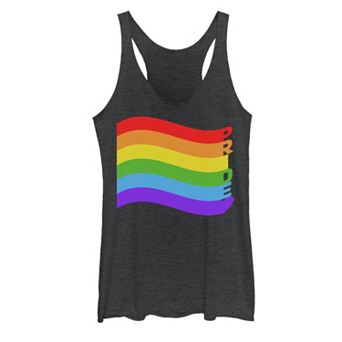 Juniors' Pride Stripes Flag Tank Top