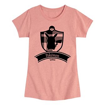 Girls 7-16 Pokemon Pikachu Plaid Badge Graphic Tee