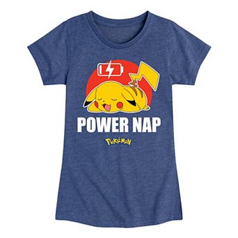 Girls 7-16 Pokemon Pikachu Power Nap Graphic Tee