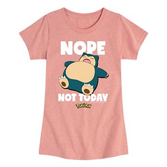 Girls 7-16 Pokemon Nope Not Today Graphic Tee