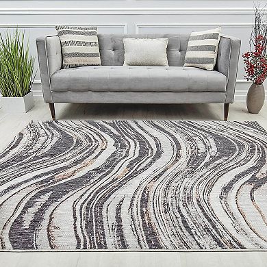 Mason Brooks Celestia Contemporary Abstract Area Rug