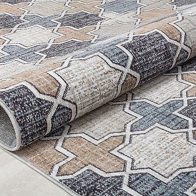 Mason Brooks Celestia Contemporary Geometric Area Rug