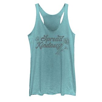 Juniors' Trendy Spread Kindness Simple Daisy Racerback Tri-blend Tank Top