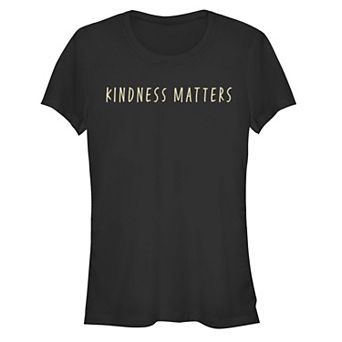 Juniors' "Kindness Matters" Simple Graphic Tee