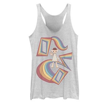Juniors' Stranger Things Rainbow Eleven Racerback Graphic Tank Top