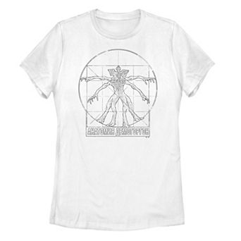Juniors' Stranger Things The Demogorgon Anatomy Chart Graphic Tee