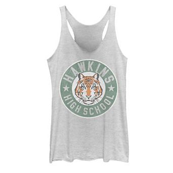 Juniors' Stranger Things Hawkins High School Logo Graphic Racerback Tank Top