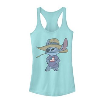 Disney's Lilo & Stitch American Farmer Portrait Juniors' Racerback Tank Top