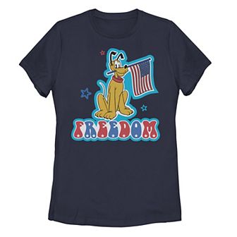 Disney's Mickey Mouse Juniors' Pluto "Freedom" Graphic Tee