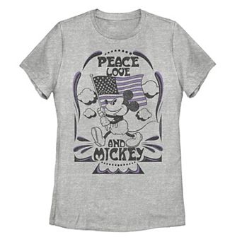 Disney's Mickey Mouse Juniors' "Peace, Love, And Mickey" Graphic Tee