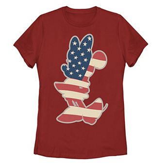 Disney's Minnie Mouse Juniors' American Flag Minnie Mouse Tee