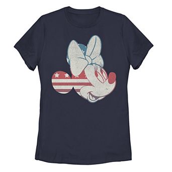 Disney's Minnie Mouse Juniors' Patriotic Minnie Graphic Tee