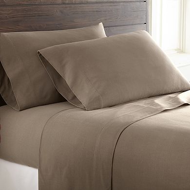 Micro Flannel® Solid Sheet Set with Pillowcases