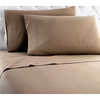 Micro Flannel® Solid Sheet Set with Pillowcases