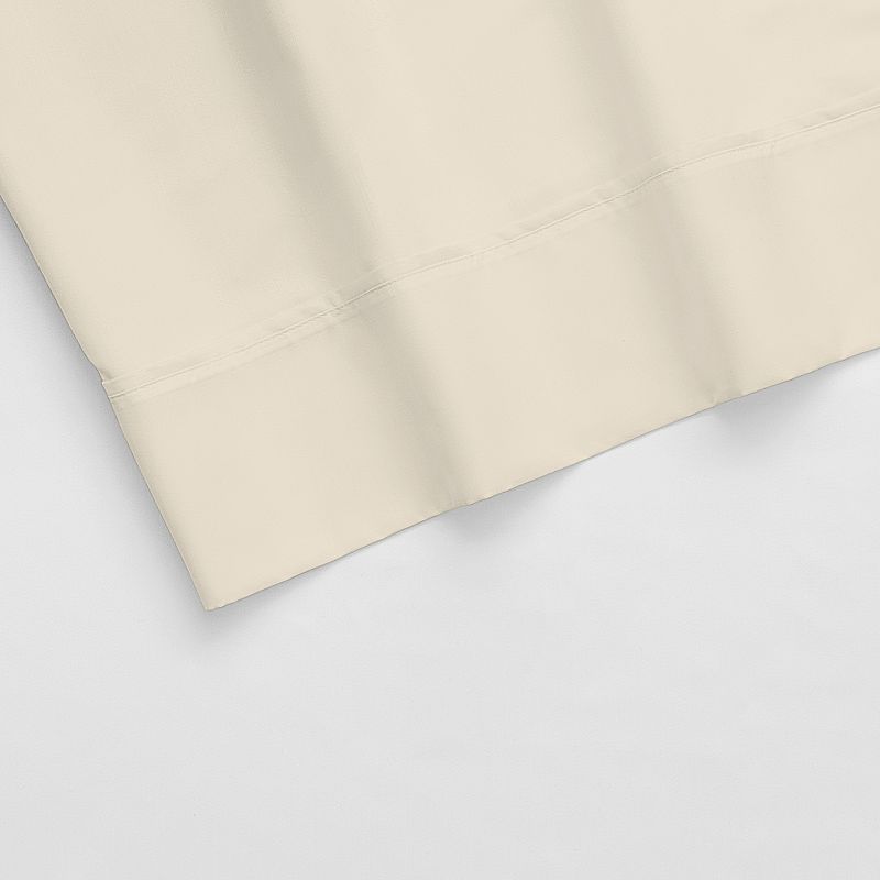 Aireolux 600 Thread Count Cotton Sateen Pillowcase Set, White, KG PC 2PK