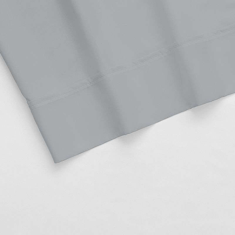 Aireolux 600 Thread Count Cotton Sateen Pillowcase Set, Light Grey