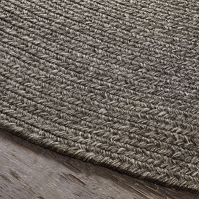 Superior Modern Rustic Bohemian Reversible Multi-Tone Braided Indoor Outdoor Area Rug