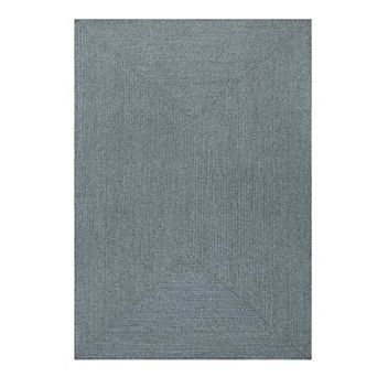 Superior Modern Rustic Bohemian Reversible Multi-Tone Braided Indoor Outdoor Area Rug