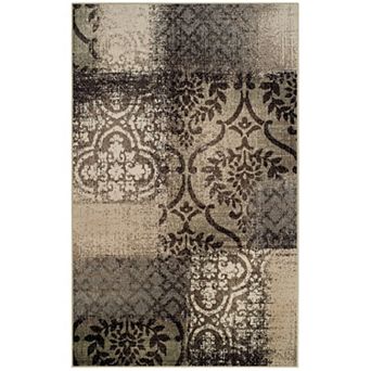 Superior Distressed Abstract Damask Indoor Area Rug