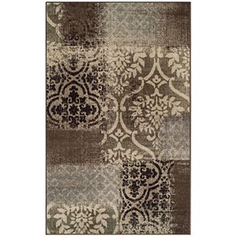 Superior Distressed Abstract Damask Indoor Area Rug