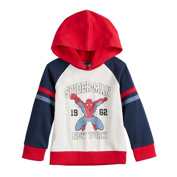 Toddler Boy Jumping Beans® Varsity Marvel Spider-Man Fleece Hoodie