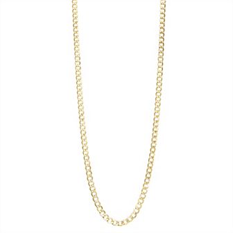 Jordan Blue 10k Gold 4.4 mm Curb Chain Necklace