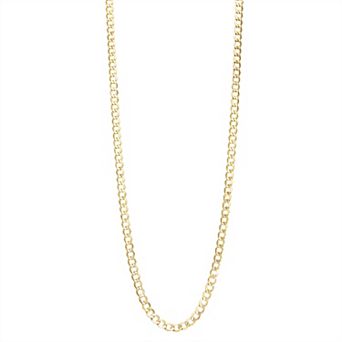 Jordan Blue 10k Gold 4.4 mm Curb Chain Necklace