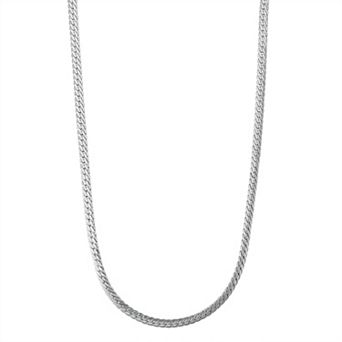 Jordan Blue 10k Gold 3.9 mm Tight Herringbone Chain Necklace