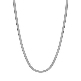 Jordan Blue Men's 10k Gold 3.2 mm Herringbone Chain Necklace