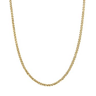 Jordan Blue 14k Gold 2.45 mm Wheat Chain Necklace