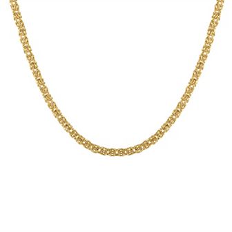 Jordan Blue 10k Gold Byzantine Necklace