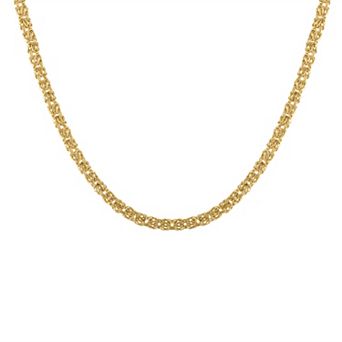 Jordan Blue 10k Gold Byzantine Necklace