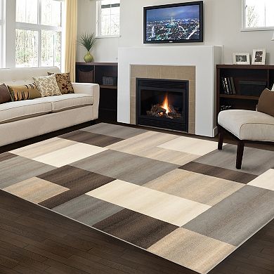 Superior Clifton Modern Patchwork Geometric Indoor Area Rug