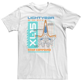 Big & Tall Disney / Pixar Lightyear XL-15 Star Command Schematic Tee