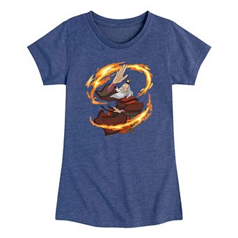 Girls 7-16 Avatar The Last Airbender Roku Firebending Graphic Tee