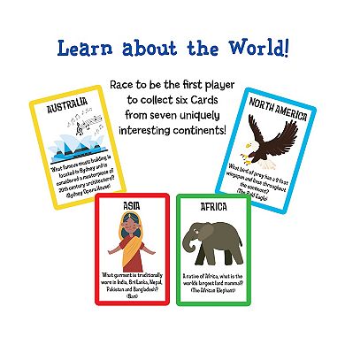 University Games Scholastic The World Card Game Tin