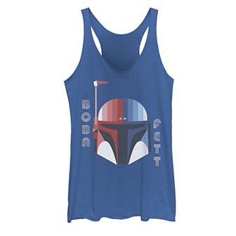 Disney's Star Wars Juniors' Boba Fett Helmet Graphic Tank Top