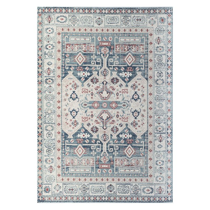 Rugs America Gabriel Transitional Vintage Koti Rug, Red, 5X7 Ft