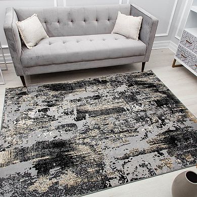 CosmoLiving Auden Abstract Transitional Rug