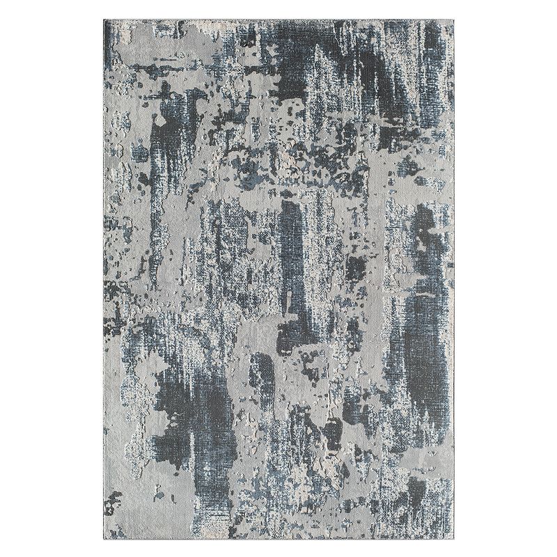 CosmoLiving Auden Abstract Transitional Rug, Grey, 5X7 Ft