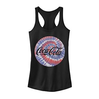 Juniors' Coca-Cola Spiral Coca Cola Logo Racerback Tank Top