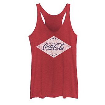 Juniors' Coca-Cola Diamond Badge Drink Coca Cola Racerback Tank Top