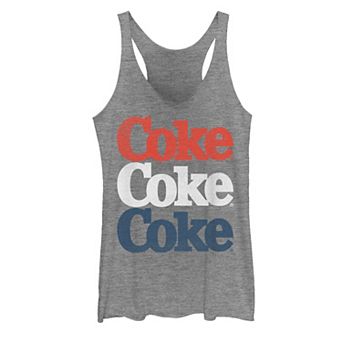 Juniors' Coca-Cola Triple Coke Stacked Racerback Tank Top
