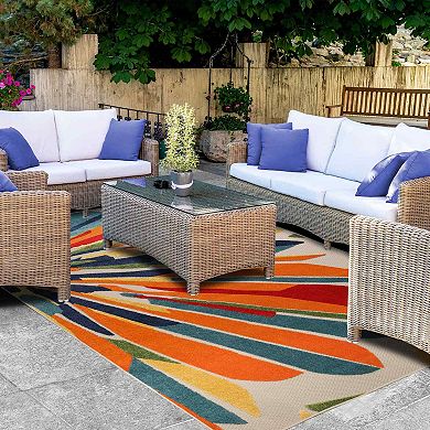 Superior Modern Geometric Abstract Indoor Outdoor Area Rug