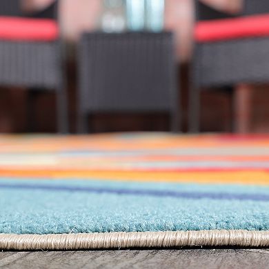 Superior Modern Geometric Abstract Indoor Outdoor Area Rug