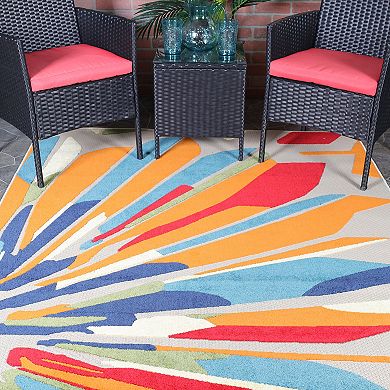 Superior Modern Geometric Abstract Indoor Outdoor Area Rug
