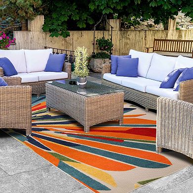 Superior Modern Geometric Abstract Indoor Outdoor Area Rug