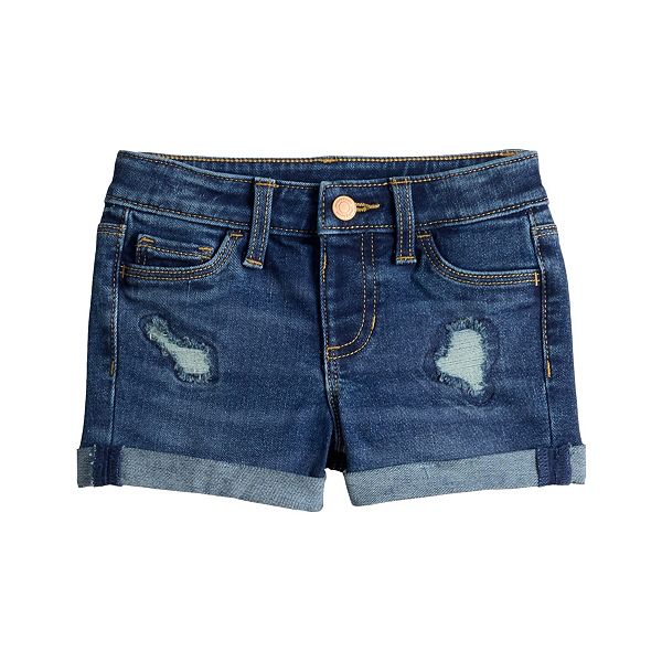 Baby & Toddler Girl Jumping Beans® Distressed Denim Shorts