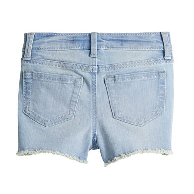 Baby & Toddler Girl Jumping Beans® Embroidered Denim Shorts