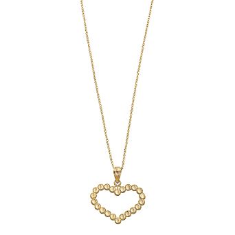 Kristen Kesho 10k Gold Heart Pendant Necklace